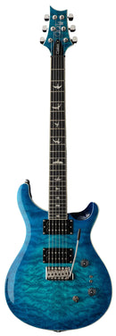 Guitarra PRS SE Custom 24-08 Quilt Lake Blue con diapasón de ébano