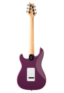 Vista trasera de la guitarra PRS SE Silver Sky Summit Purple