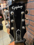 Guitarra Electroacustica Epiphone J-45 Slash Vermillion Burst con estuche USADA