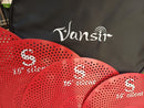 Set De Platillos Silent Color Rojo