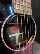Guitarra Electroacustica Epiphone J-45 Slash Vermillion Burst con estuche USADA