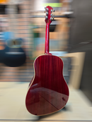 Guitarra Electroacustica Epiphone J-45 Slash Vermillion Burst con estuche USADA