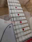 Guitarra Eléctrica SQOE Premium Custom SETL1008-WH Red Devil con Estuche Rígido