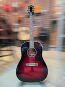 Guitarra Electroacustica Epiphone J-45 Slash Vermillion Burst con estuche USADA