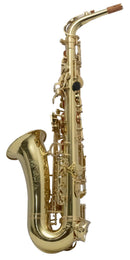 Saxofón Alto Maxima KFAS-100G completo en acabado dorado