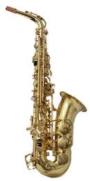 Detalle del cuerpo del saxofón alto Maxima KFAS-100G