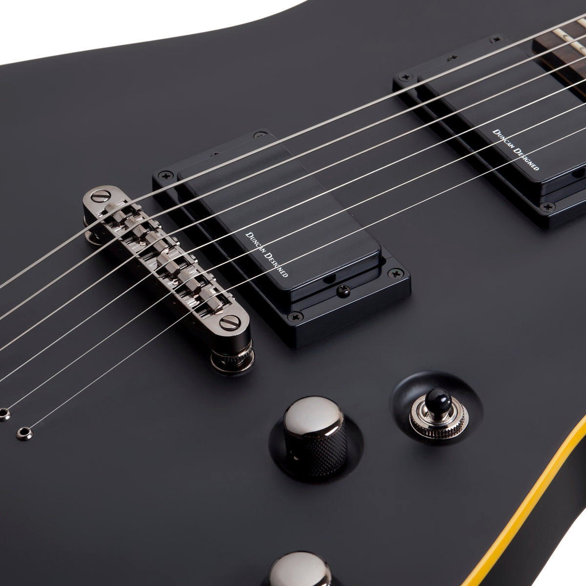 Schecter Demon‑6 | Aged Black Satin Guitarra Eléctrica Activa para