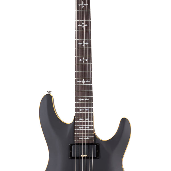 Schecter Demon‑6 | Aged Black Satin Guitarra Eléctrica Activa para