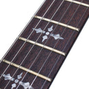 Diapasón de wenge con cruces góticas en la Schecter Demon‑6