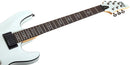 Brazo de maple perfil C delgado en la guitarra Schecter Demon‑6 en color vintage white