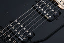 Vista frontal de la guitarra Schecter Sun Valley Super Shredder FR S Satin Black.