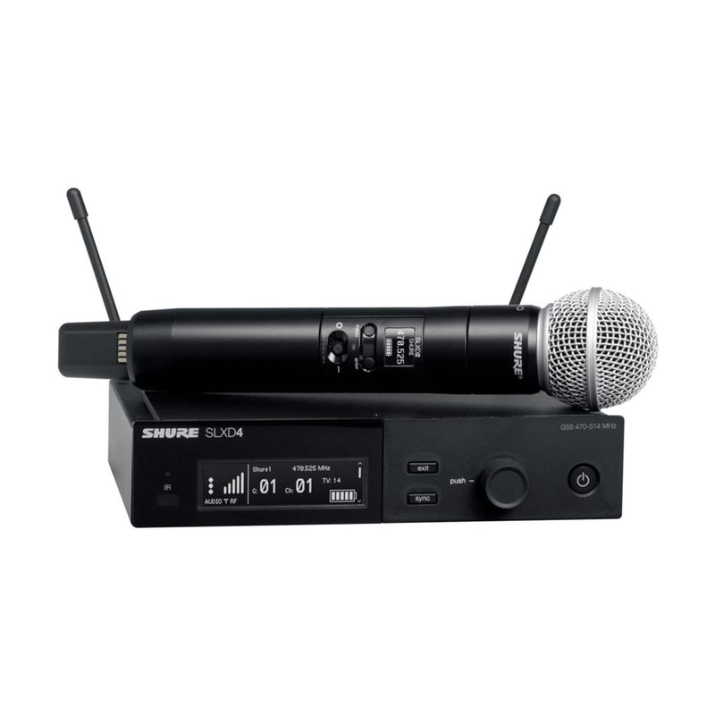 Sistema inalámbrico con micrófono de mano SHURE  SLXD24/SM58
