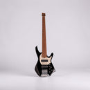 Bajo eléctrico Headless SQOE SBWT-750-BK color negro.