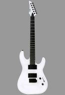 Guitarra eléctrica SQOE SEIB300 WHS en acabado blanco satinado.