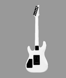 Detalle del acabado White Satin y hardware de la guitarra SQOE SEIB300.