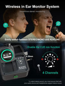 Transmisor y receptor incluidos en sistema Swiff Audio WX520