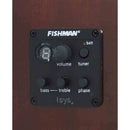 Ecualizador integrado en guitarra Symphonic F4130CE para presentaciones en vivo