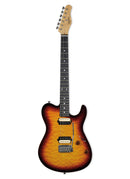 Guitarra eléctrica Tagima Grace 700 Honey Burst modelo signature Cacau Santos vista frontal