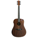 Guitarra Tagima New England EQ vista frontal, acabado Dark Mahogany