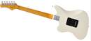 Vista trasera completa de la guitarra Tagima TW-61 tipo Jaguar color blanco