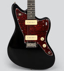 Detalle de las pastillas Tagima P-90 y el pickguard tortoise