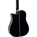 Fondo de sapeli de la docerola Takamine GD38CE color negro brillante
