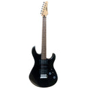 Vista frontal de guitarra eléctrica Yamaha ERG121 color negro