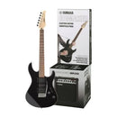 Paquete Yamaha ERG121GPII BL con guitarra eléctrica negra y amplificador