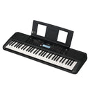 Vista frontal del teclado musical Yamaha PSR-E383
