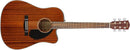 Guitarra Electroacústica Fender Mahogany CD60SCE 0970113022 DT