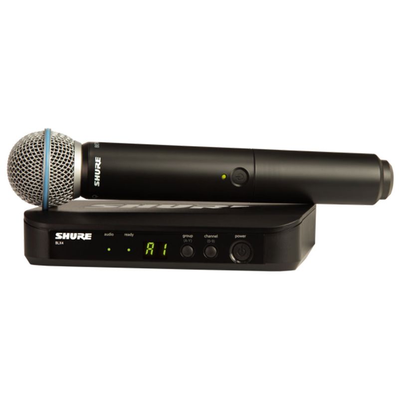 Sistema inalámbrico con micrófono de mano SHURE  GLXD24/B58 para voz