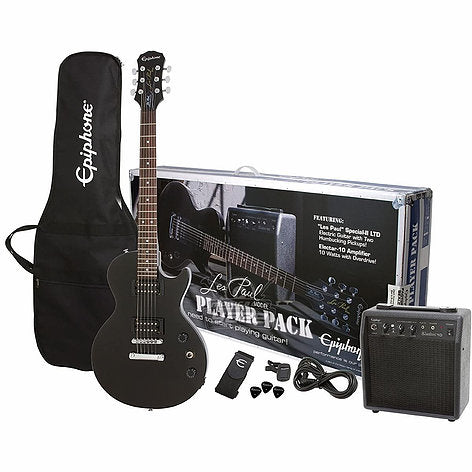 Paquete guitarra eléctrica Player pack Epiphone Negro PPEG-EGL1EBCH1