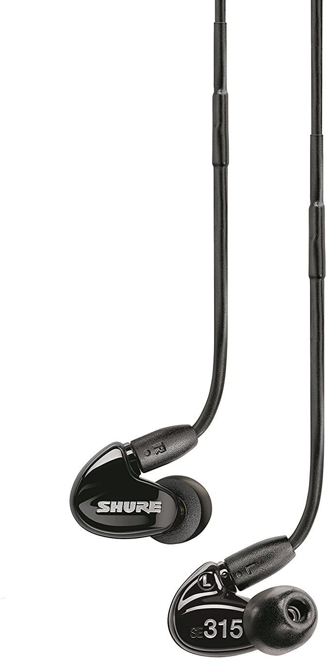 Audífonos monitores personales Shure SE315-color negros