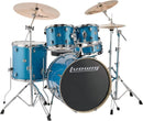 Batería Ludwig Evolution LCEE22023I Con Platillos Zildjian Azul Sparkle