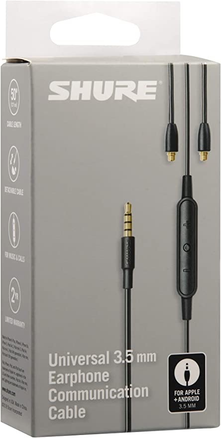 Cable Universal SHURE para Micrófono Remoto para audífonos SE RMCE-UNI