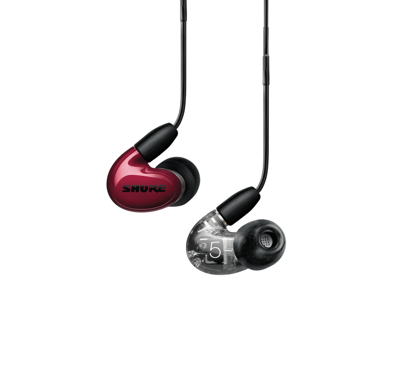 In-Ears AONIC 5 SHURE color rojo SE53BARD+UNI