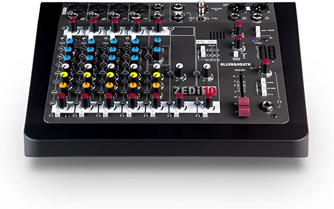 Mezcladora Allen And Heath ZEDI-10 Con Efectos e Interfaz USB