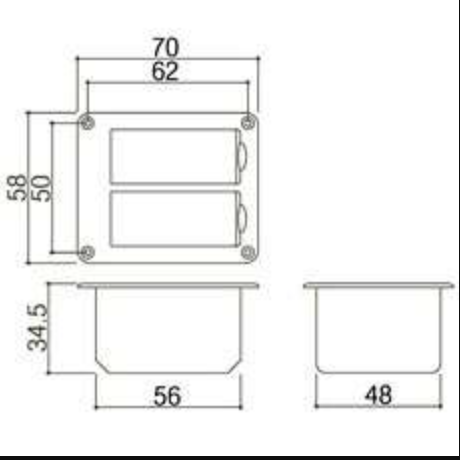 Caja Portapilas Doble Gotoh BB-04W