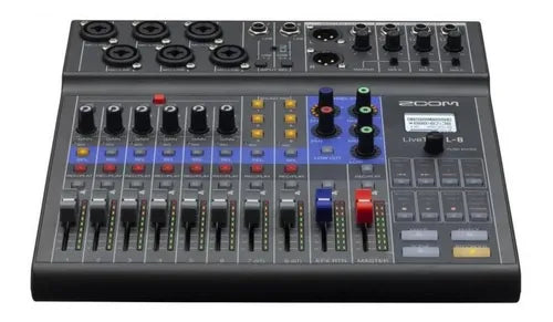 Mezcladora ZOOM para pódcast o sonido en vivo de 8 canales ZL8