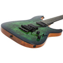 Schecter C6 FR PRO Con Floyd Rose Aqua Burst