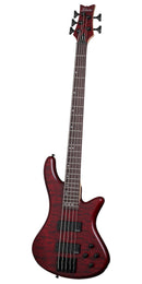 BAJO SCHECTER ELECTRICO STILETTO CUSTOM-5 VAMPYRE RED SATIN