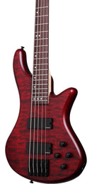 BAJO SCHECTER ELECTRICO STILETTO CUSTOM-5 VAMPYRE RED SATIN