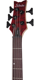 BAJO SCHECTER ELECTRICO STILETTO CUSTOM-5 VAMPYRE RED SATIN