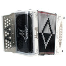 ACORDEÓN MORETTI BOT. MOD. MILAN GCF BLANCO