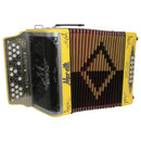 ACORDEÓN MORETTI BOT. MOD. MILAN GCF AMARILLO