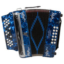 ACORDEÓN MORETTI BOT. MOD. TURIN GCF AZUL