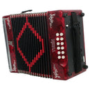 ACORDEÓN MORETTI BOT. MOD. TURIN GCF ROJO