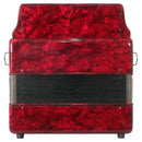 ACORDEÓN MORETTI BOT. MOD. TURIN GCF ROJO