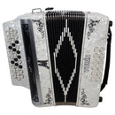 ACORDEÓN MORETTI BOT. MOD. TURIN GCF BLANCO