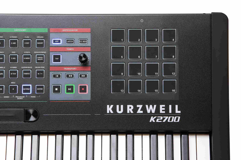 Sintetizador Kurzweil K2700 Premium 88 teclas peso completo